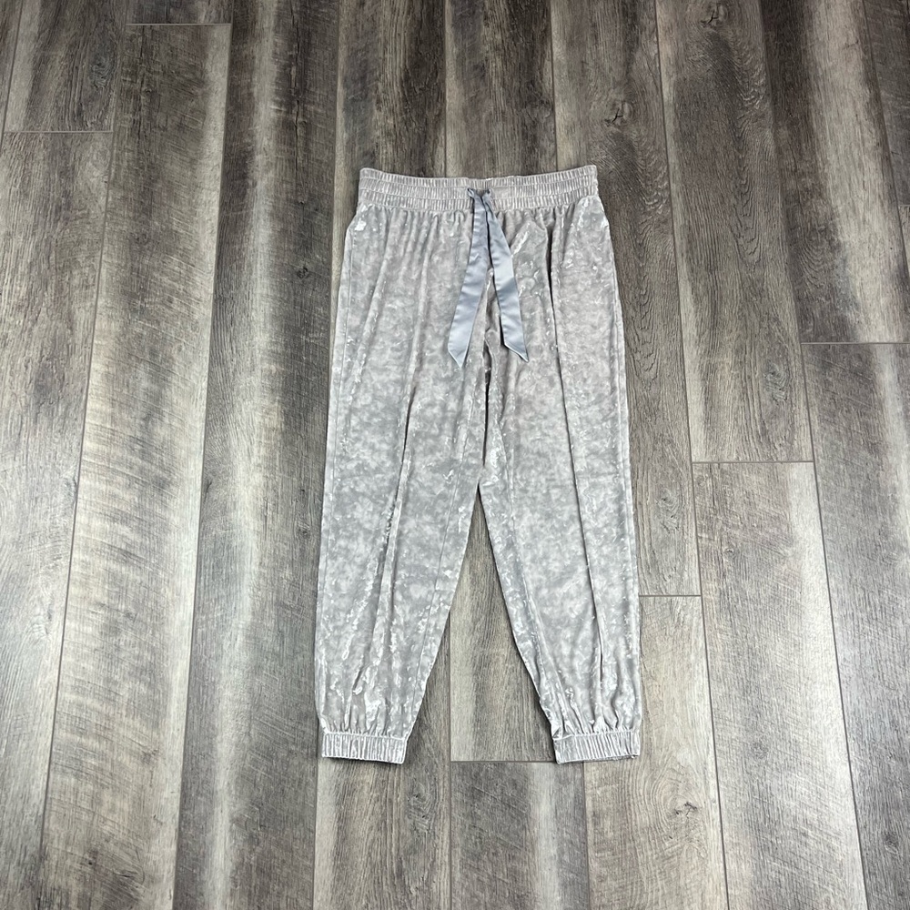 VS Grey Velvet Lounge Pants